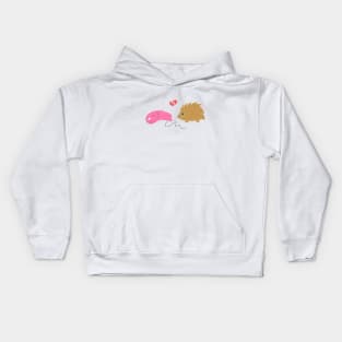 Some Love Is Not Meant To Be, Broken Hearted Hedgehog Kids Hoodie